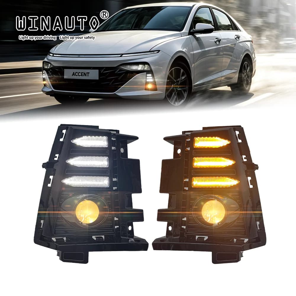 hyundai accent 2024 2026 led daytime running light assembly